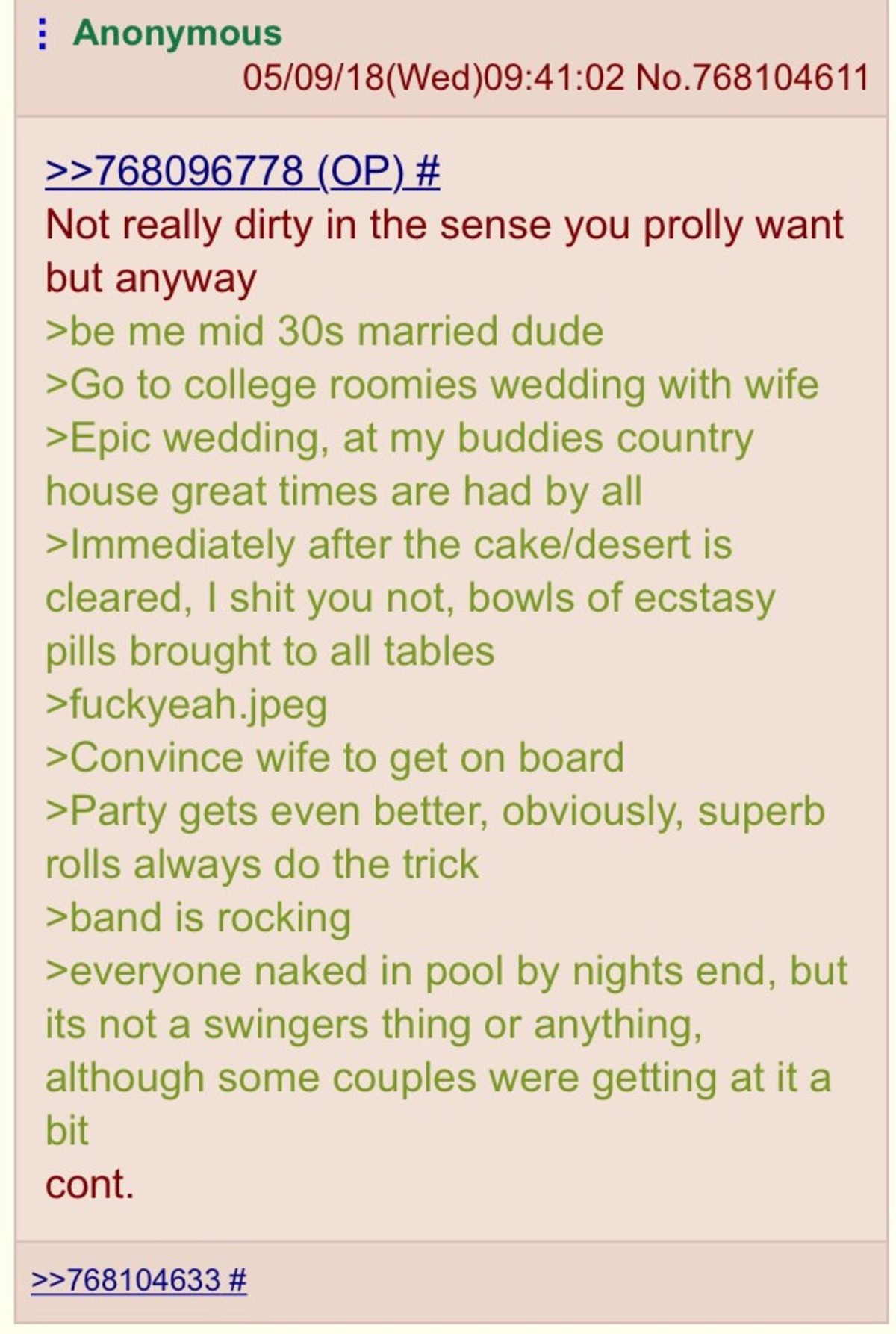 Anon tells a dirty sex story